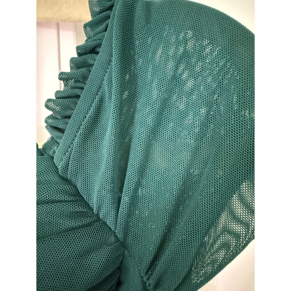 Windsor Emerald Green Scrunch Bodycon Dress - Size Medium - Picture 5 of 7